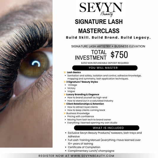 Sevyn Beauty Signature Lash Master class
